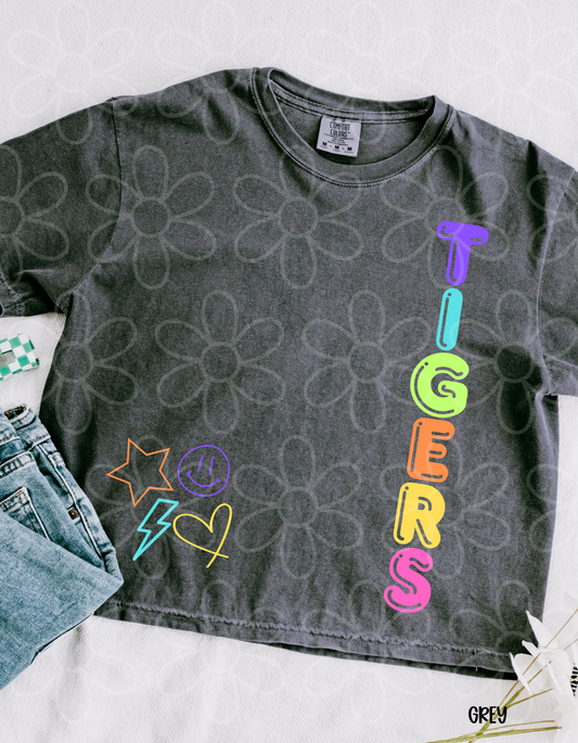 Rainbow Tigers Completed Tee