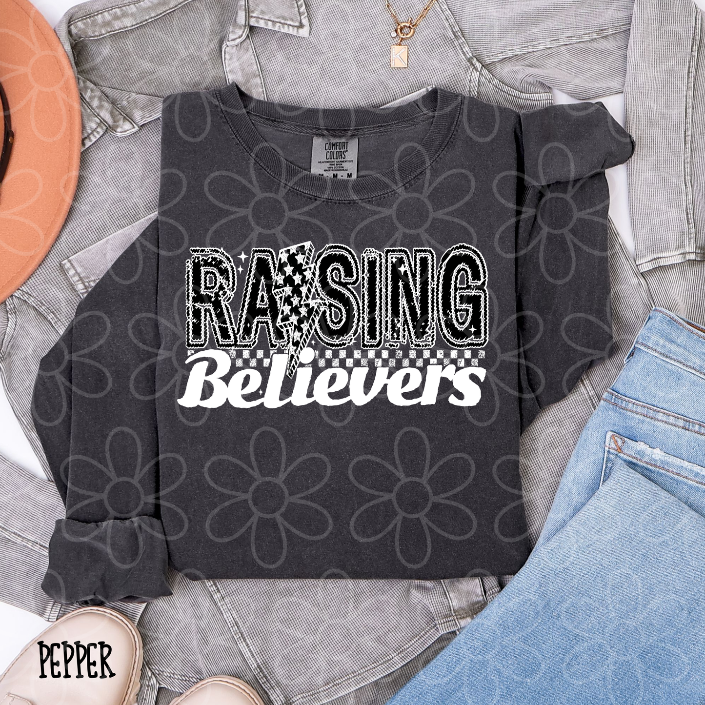 Raising Believers Lightning Bolt DTF Transfer