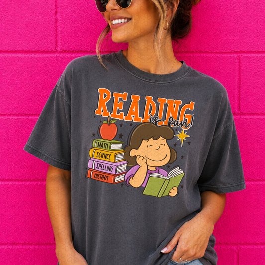 Reading Is Fun Completed Tee