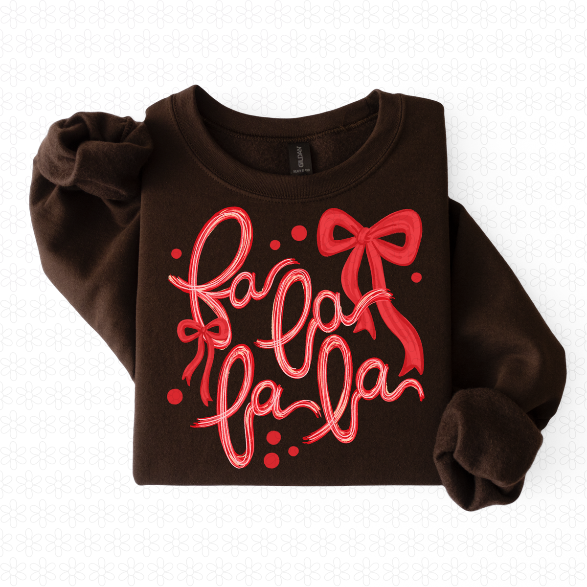 Red Fa La La La Completed Tee