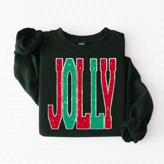 Red and Green Jolly Completed Tee