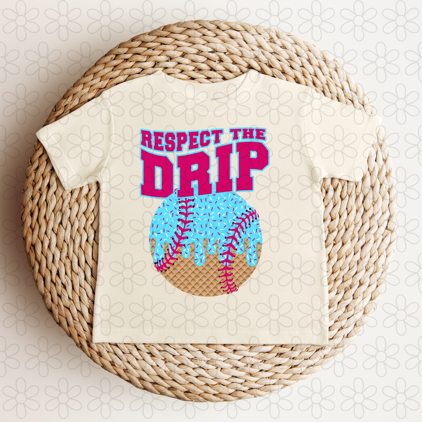 Respect The Drip Baseball DTF Transfer