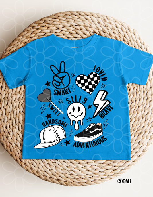 Retro Boy Affirmations DTF Transfer