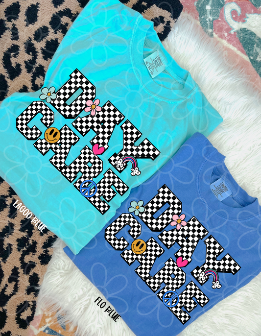 Retro Checkered Day Care DTF Transfer