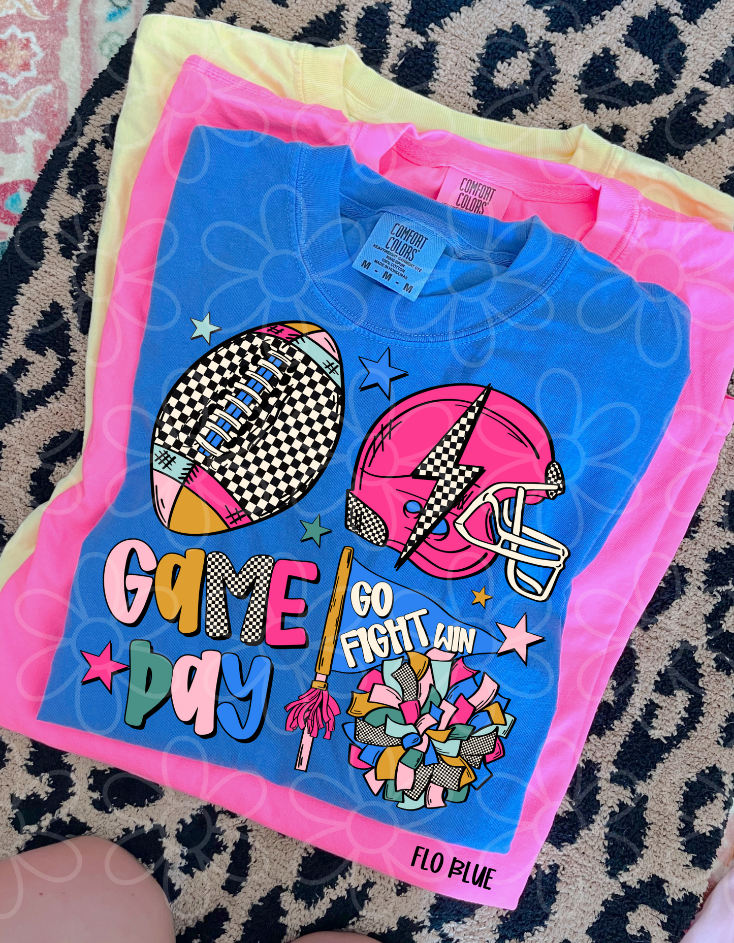 Retro Checkered Game Day Completed Tee
