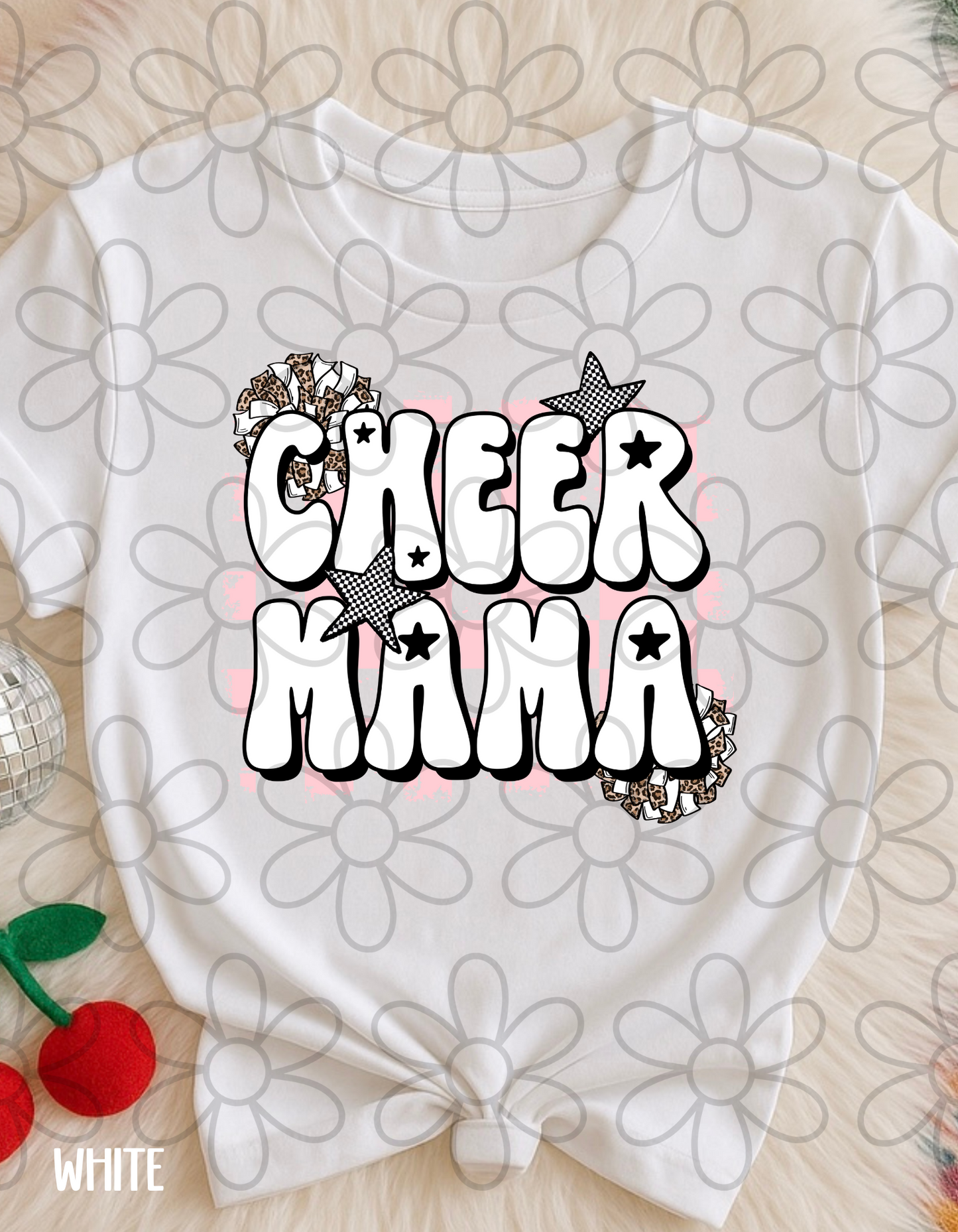 Retro Cheer Mom Completed Tee