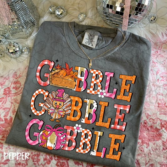 Retro Gobble Gobble Gobble DTF Transfer