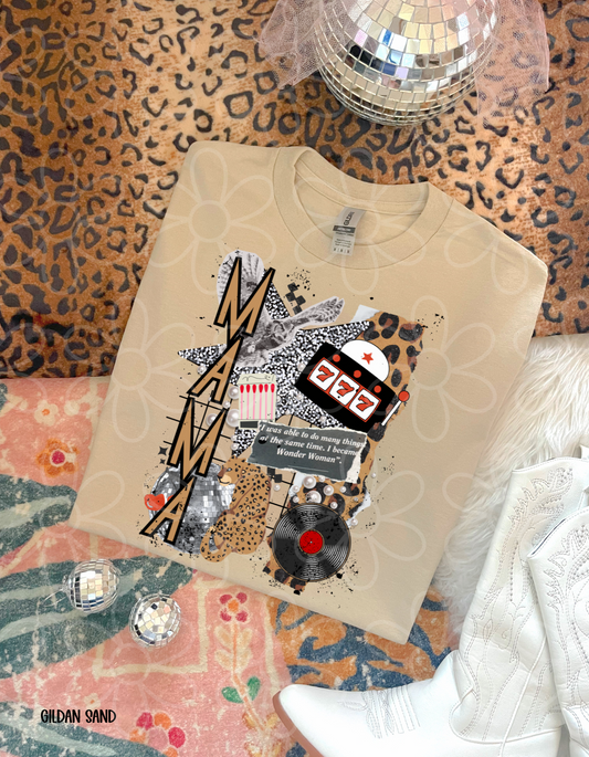 Retro Leopard MaMa DTF Transfer