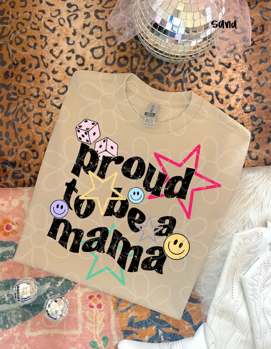 Retro Proud To Be A MaMa Completed Tee