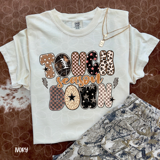 Retro Touchdown Season Completed Tee