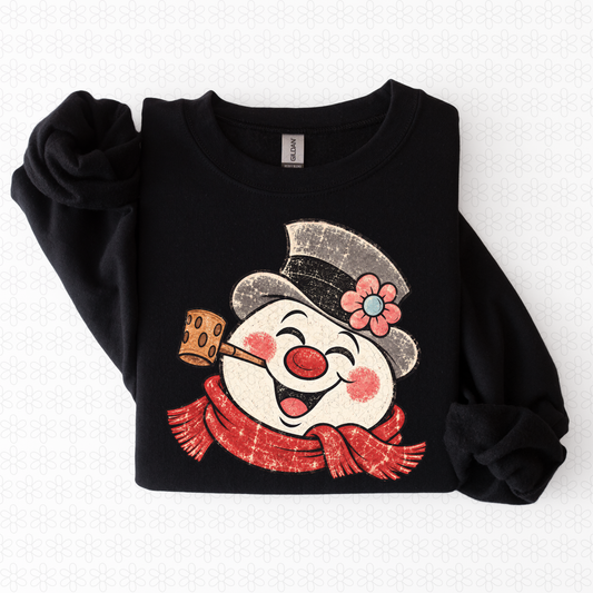 Retro Snowman Completed Tee