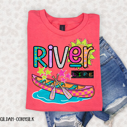 River Life-Canoe DTF Transfer