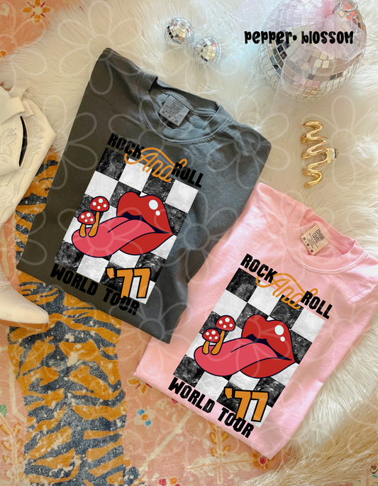 Rock And Roll World Tour Completed Tee