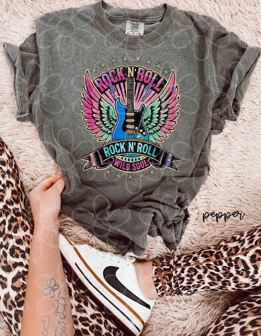 Rock N' Roll Wild Soul Kids Completed Tee