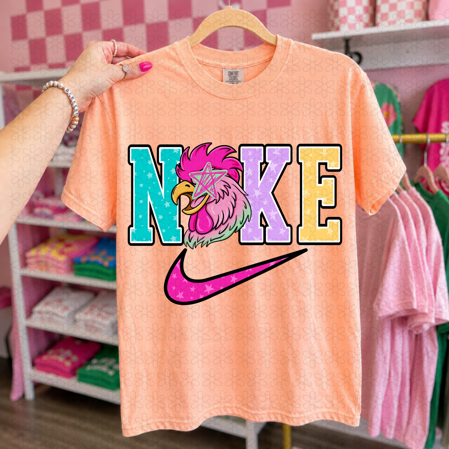 Swoosh Preppy Teams DTF Transfer