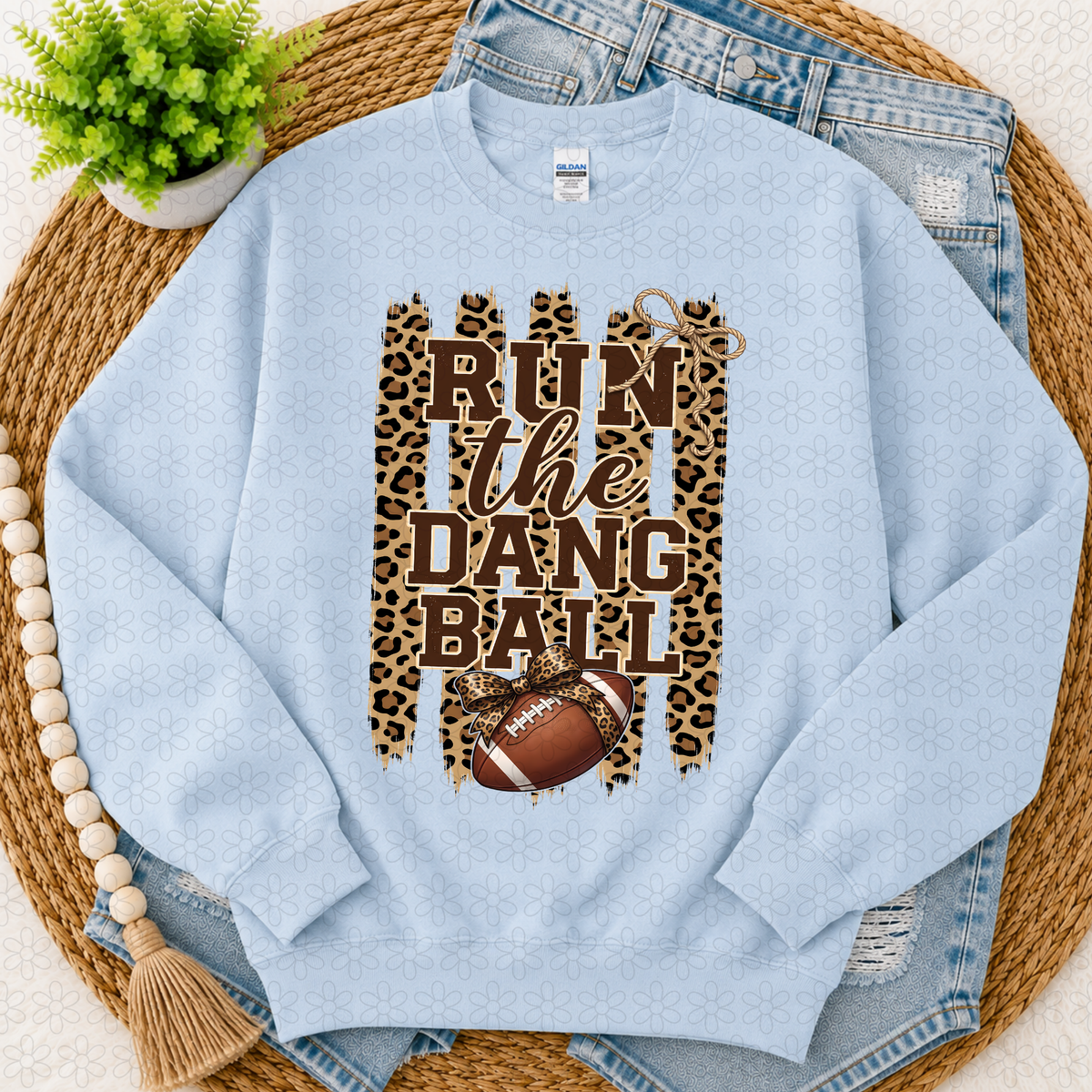Run The Dang Ball Cheeta DTF Transfer