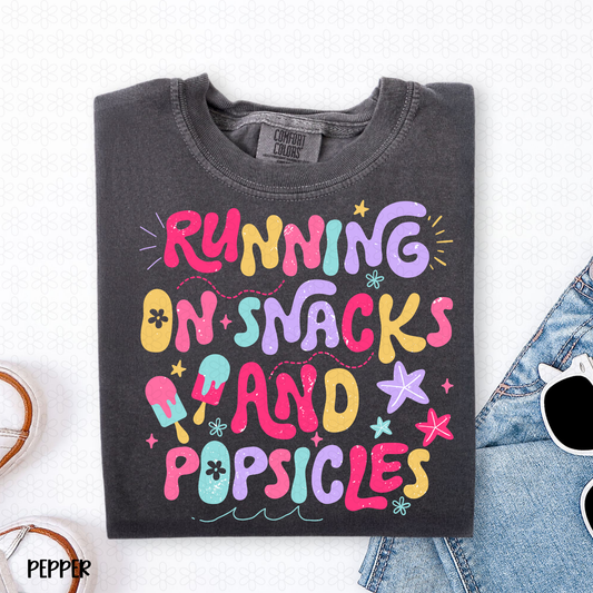 Running On Snacks And Popsicles DTF Transfer