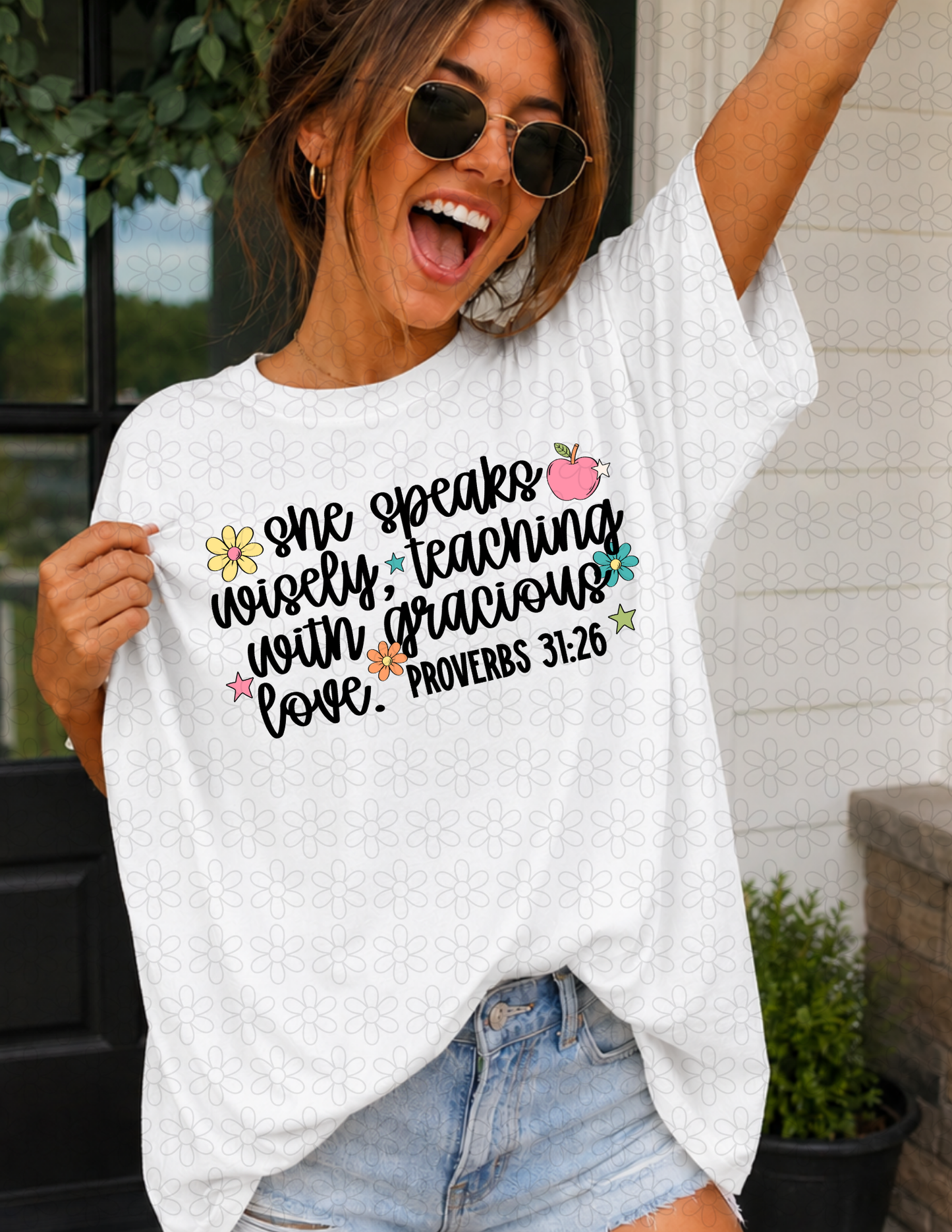 SHE SPEAKS WISELY (Multiple Colors) Completed Tee