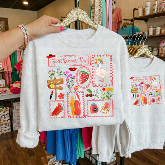 SWEET SUMMERTIME STRAWBERRY Completed Tee