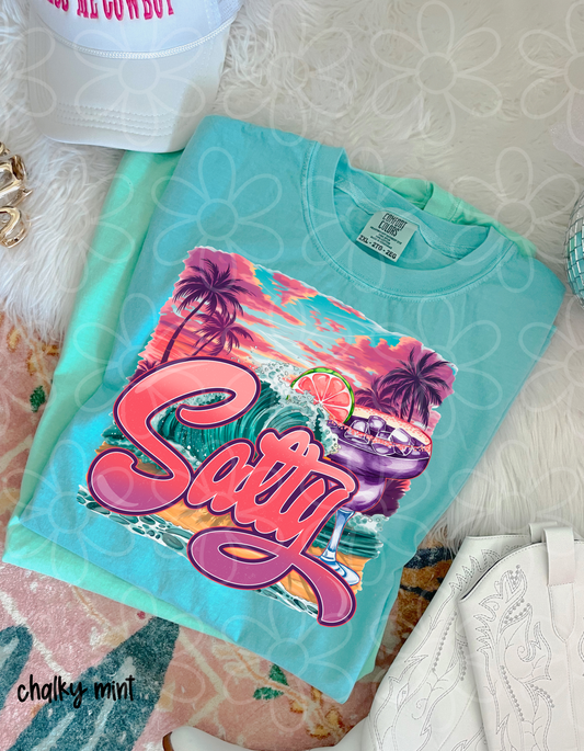 Salty Beach Completed Tee