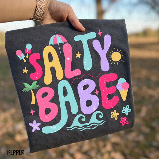 Salty Babe Completed Tee