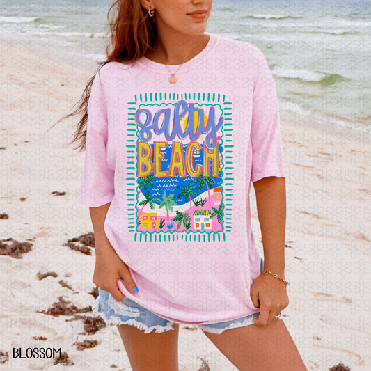 Salty Beach Completed Tee