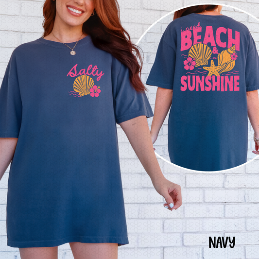 Salty Beach Completed Tee