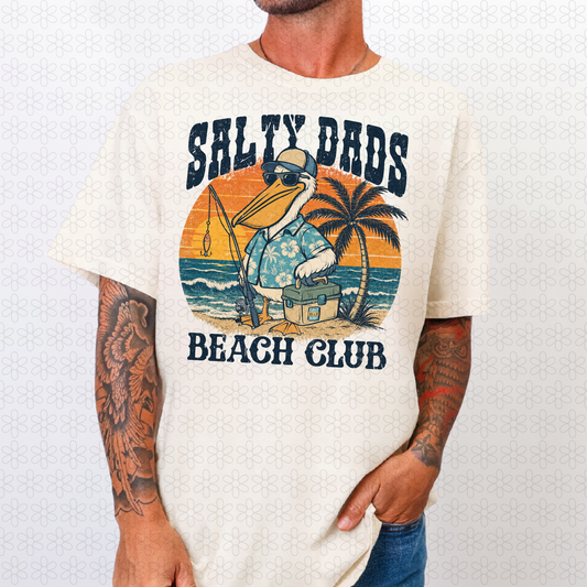Salty Dads Beach Club Completed Tee