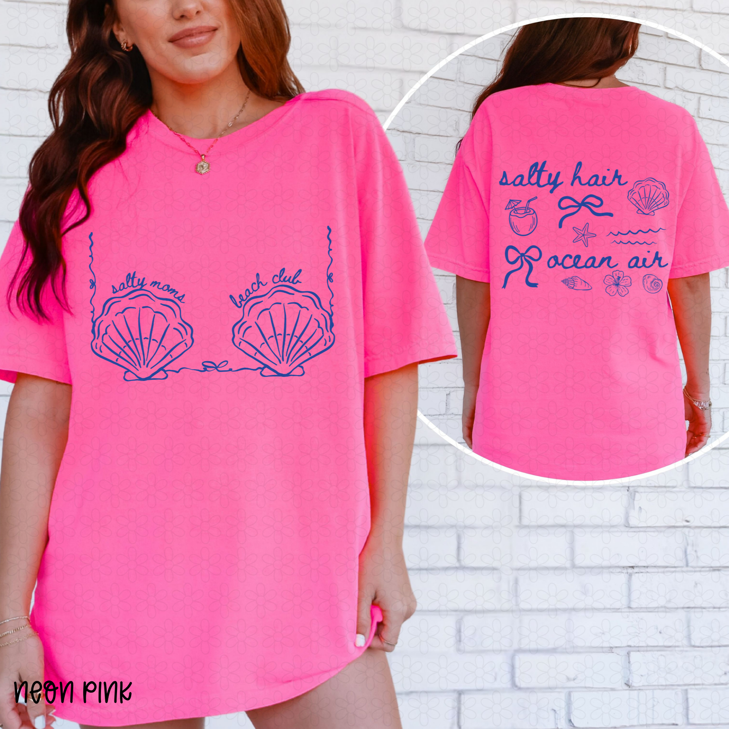 Salty Moms Beach Club (Multiple Color Options)  Completed Tee
