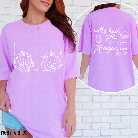 Salty Moms Beach Club (Multiple Color Options) DTF Transfer