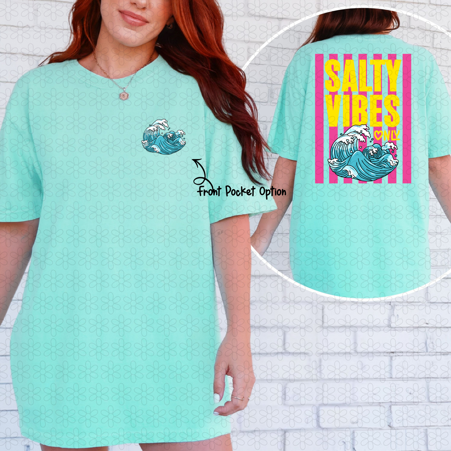 Salty vibes Only (Multiple Color Options) Completed Tee