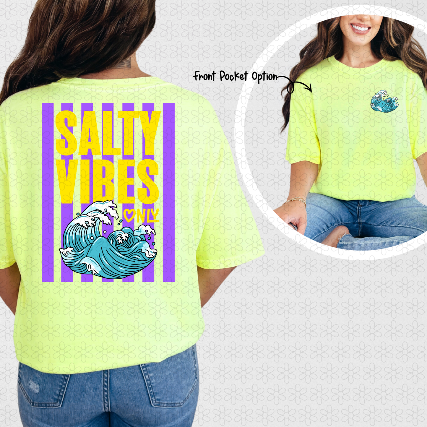 Salty vibes Only (Multiple Color Options) Completed Tee