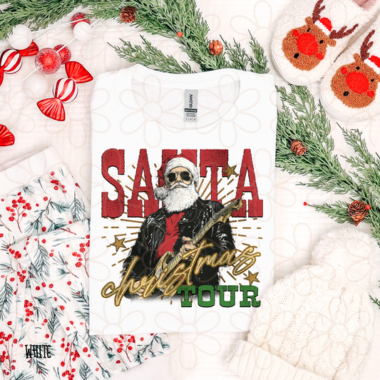 Santa Christmas Tour Completed Tee