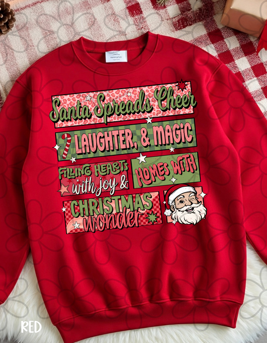 Santa Spreads Cheer Kids Completed Tee