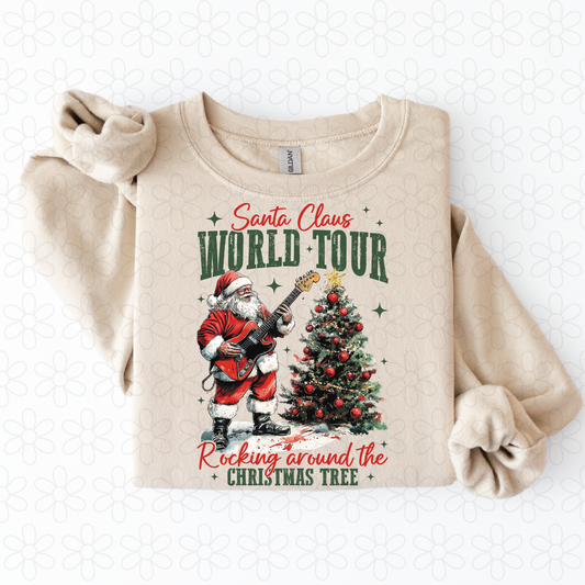 Santa Claus Rocking around the christmas tree Completed Tee