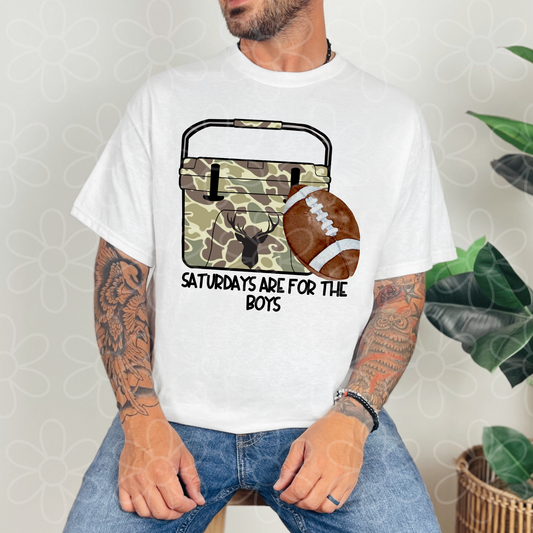Saturdays Are For The Boys Camo Completed Tee