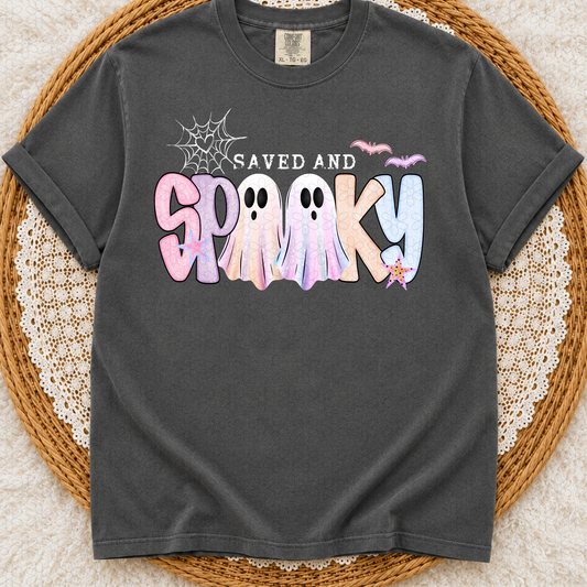 Saved And Spooky Completed Tee