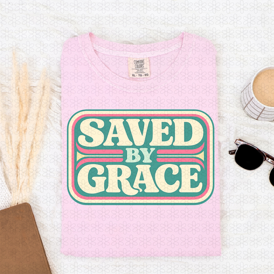 Saved By grace DTF Transfer