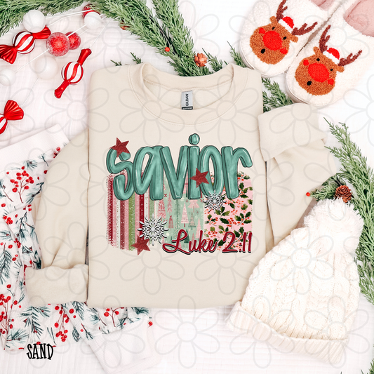 Savior Stripes Snowflakes DTF Transfer