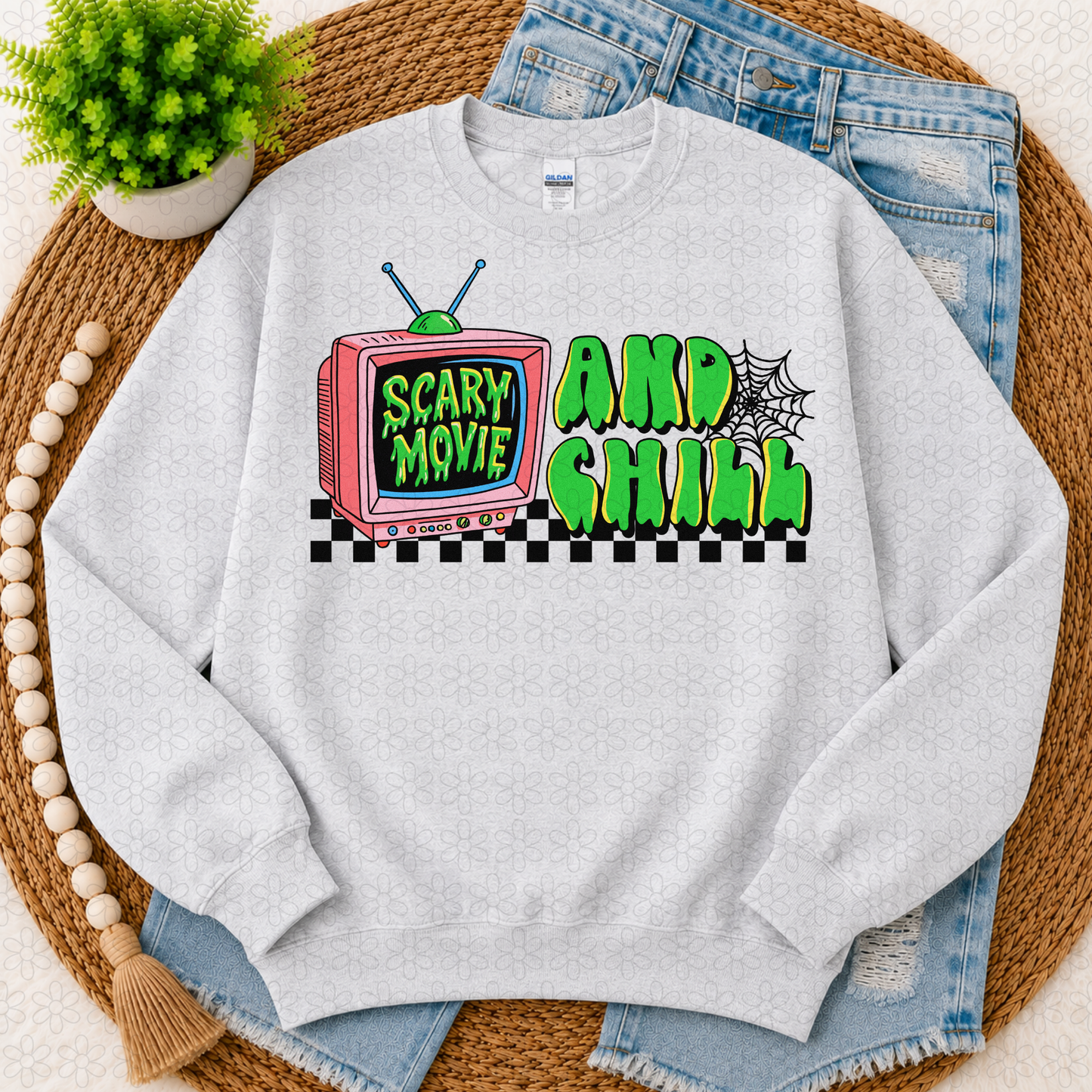 Scary Movie and Chill Completed Tee
