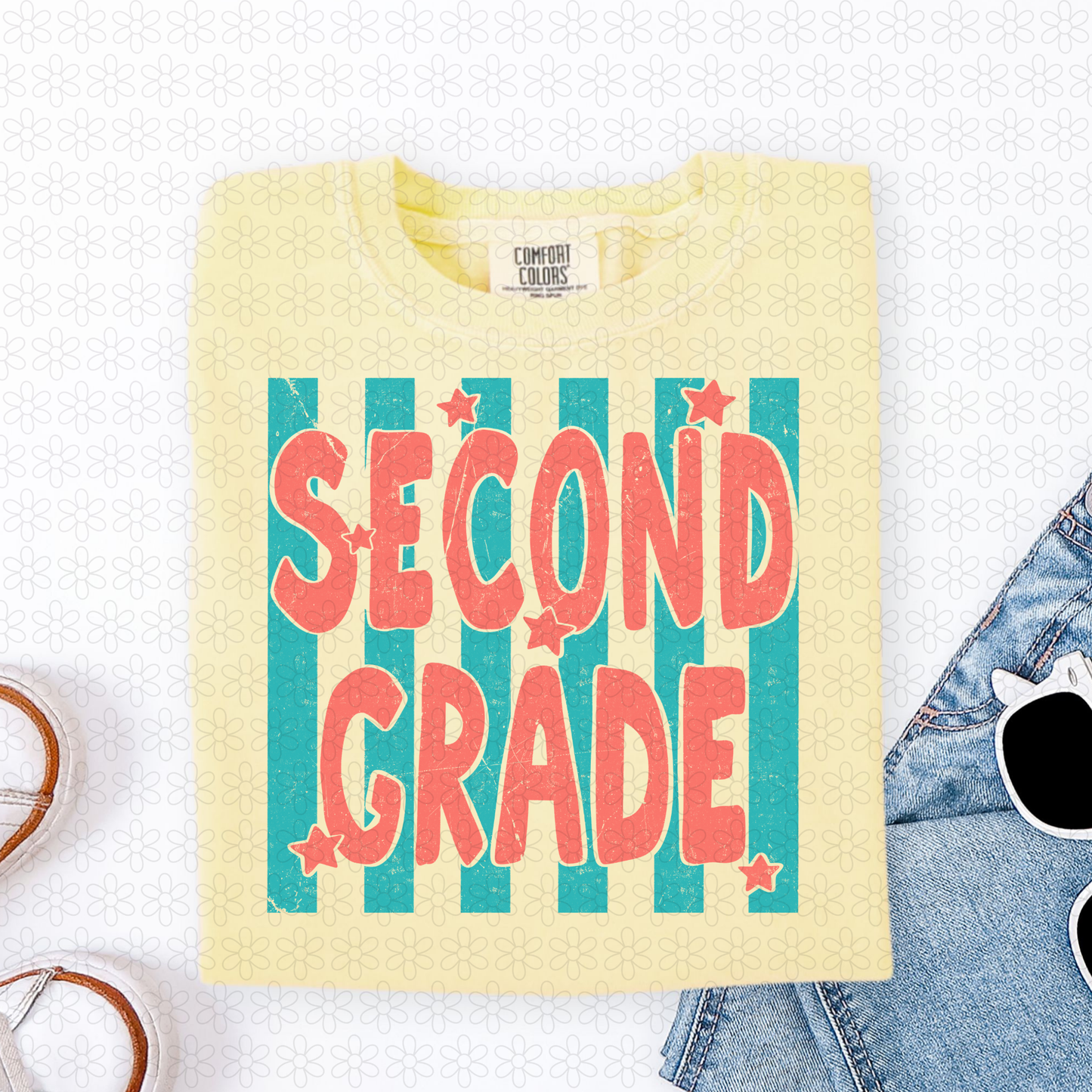 Grades Blue Stripes (Multiple Colors) DTF Transfer