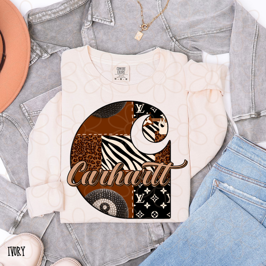 Sequin Boujee Carhartt DTF Transfer