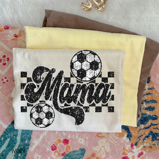 Sequins Soccer Mama DTF Transfer