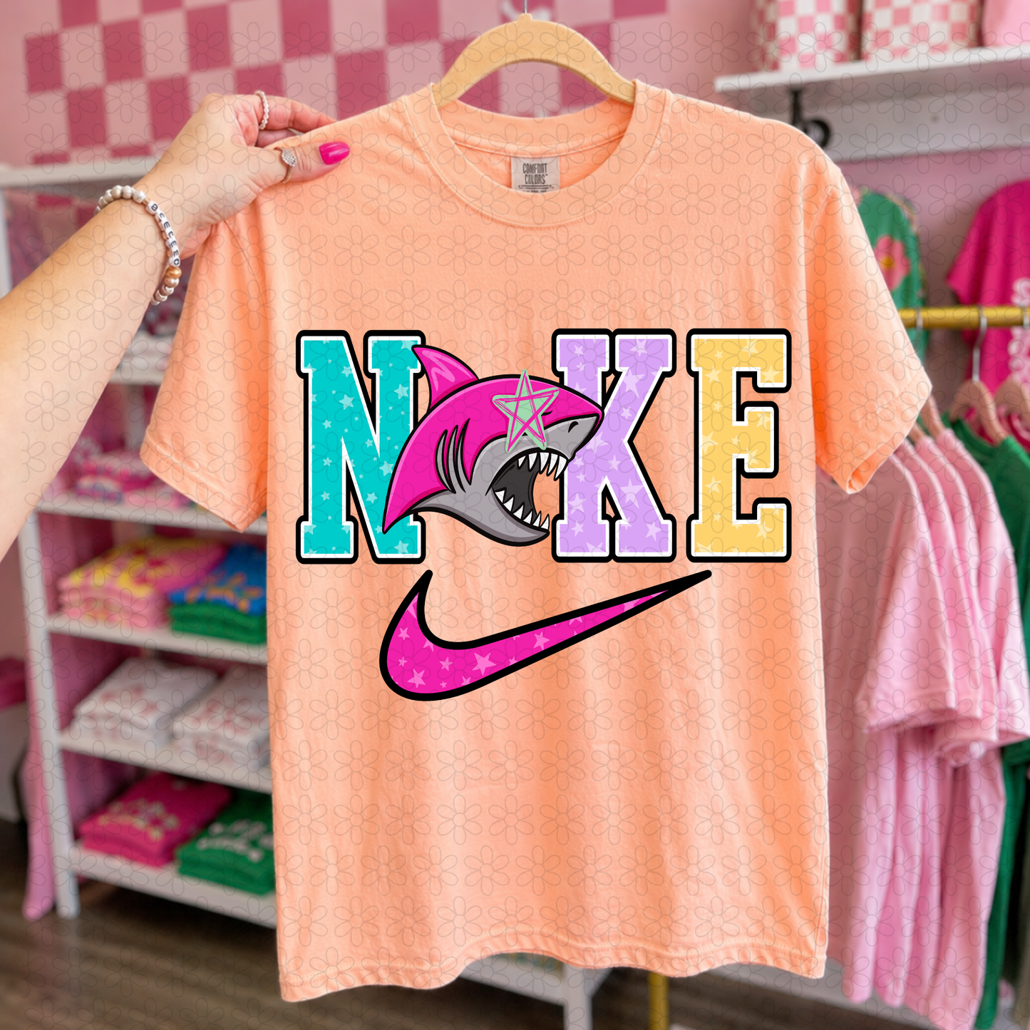 Swoosh Preppy Teams DTF Transfer