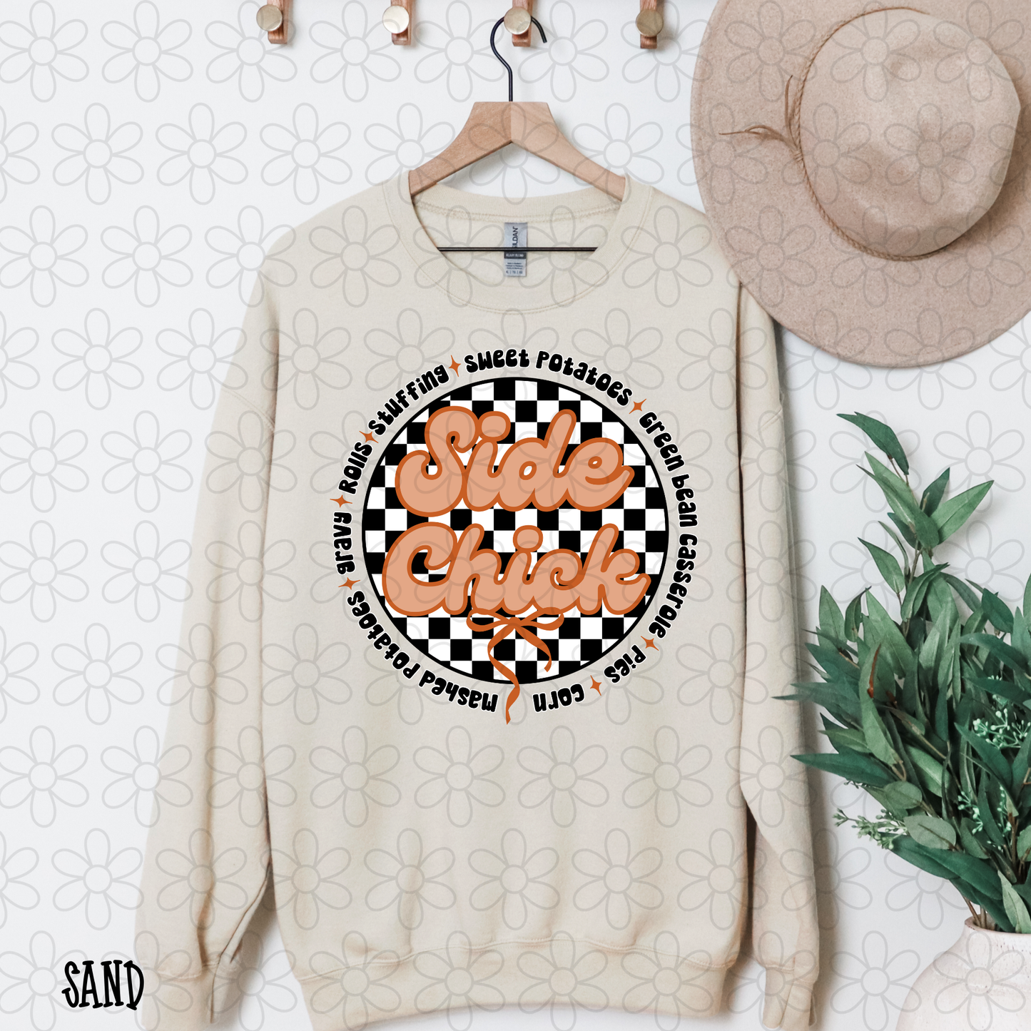 Side Chick Checkered Completed Tee