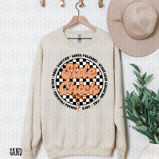 Side Chick Checkered Completed Tee