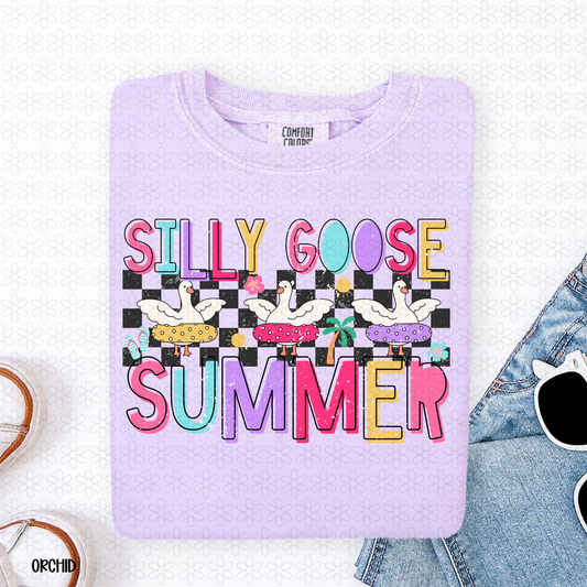 Silly Goose Summer- Girl Completed Tee