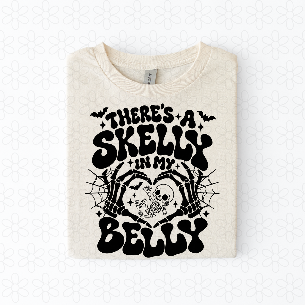 Skelly in my Belly Completed Tee