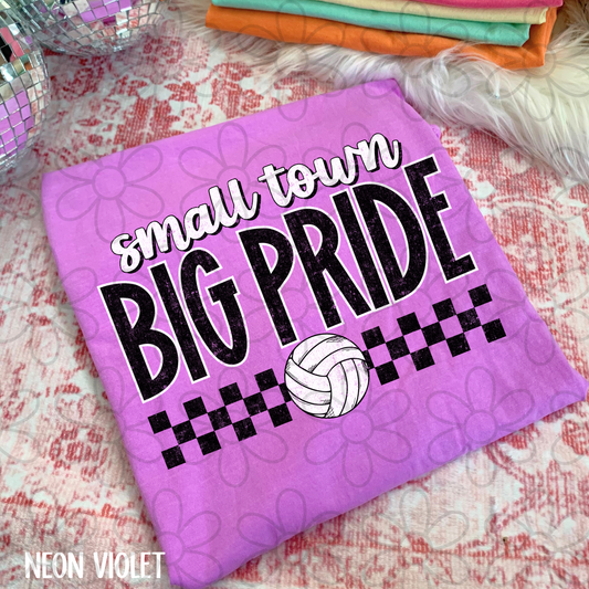 Small Town Big Pride Volleyball Kids Completed Tee