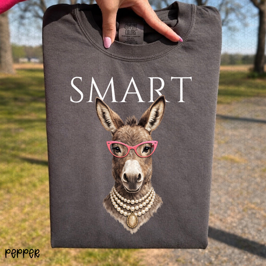 Smart- Black White Completed Tee